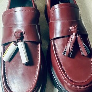 Nine West Women's Burgundy Tassel Loafers